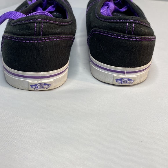Vans Purple and Black Low Top Sneakers Size 5.5 - Picture 4 of 11